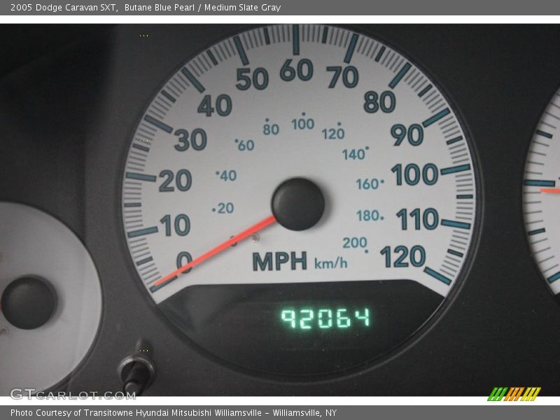 Butane Blue Pearl / Medium Slate Gray 2005 Dodge Caravan SXT