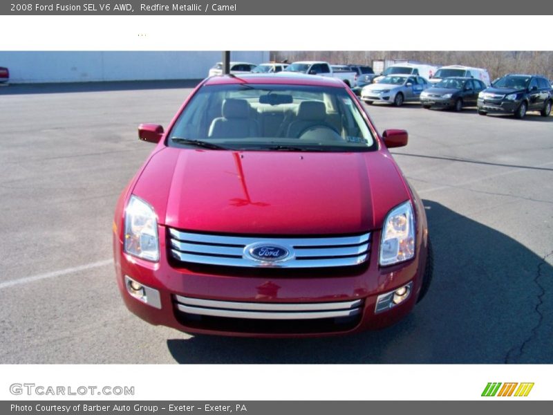Redfire Metallic / Camel 2008 Ford Fusion SEL V6 AWD