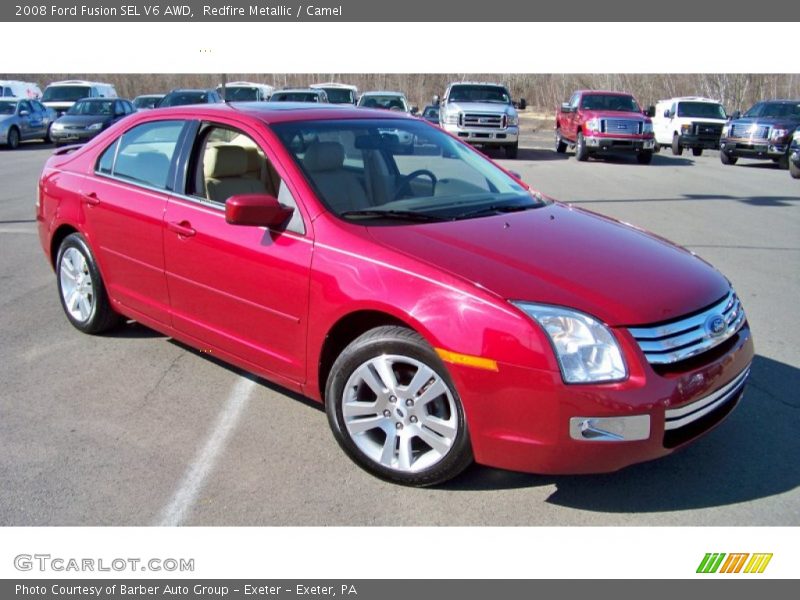 Redfire Metallic / Camel 2008 Ford Fusion SEL V6 AWD