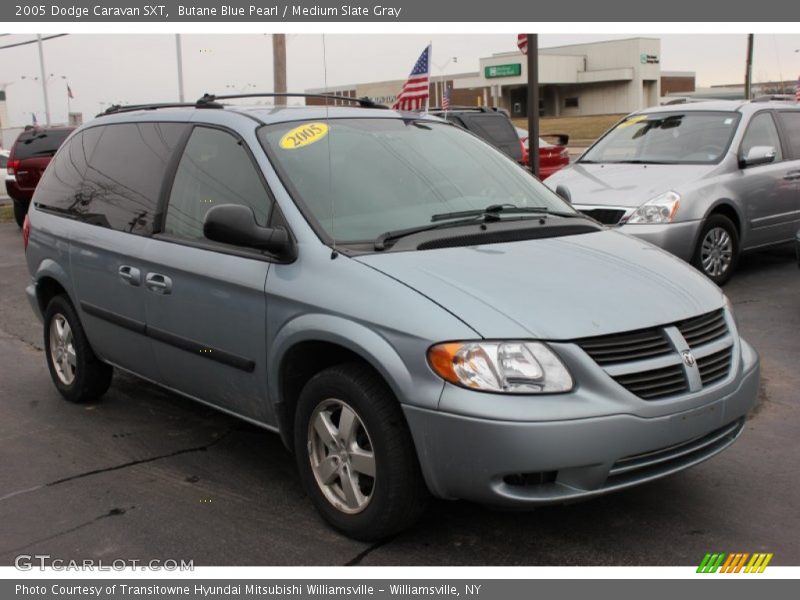 Butane Blue Pearl / Medium Slate Gray 2005 Dodge Caravan SXT