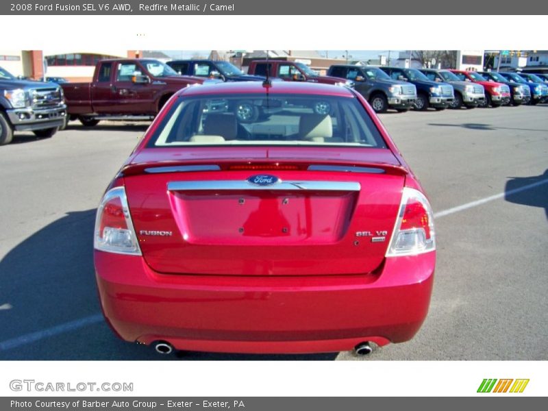 Redfire Metallic / Camel 2008 Ford Fusion SEL V6 AWD