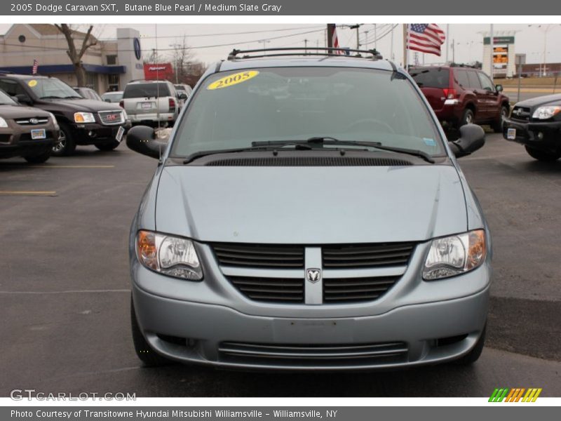 Butane Blue Pearl / Medium Slate Gray 2005 Dodge Caravan SXT