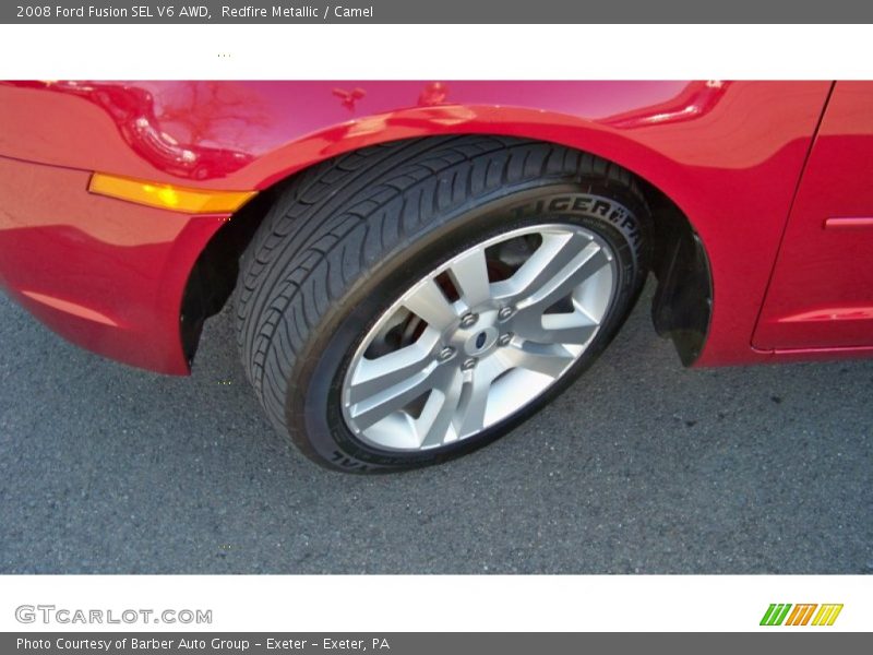 Redfire Metallic / Camel 2008 Ford Fusion SEL V6 AWD