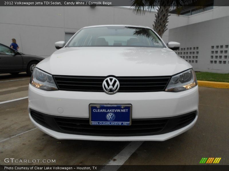 Candy White / Cornsilk Beige 2012 Volkswagen Jetta TDI Sedan