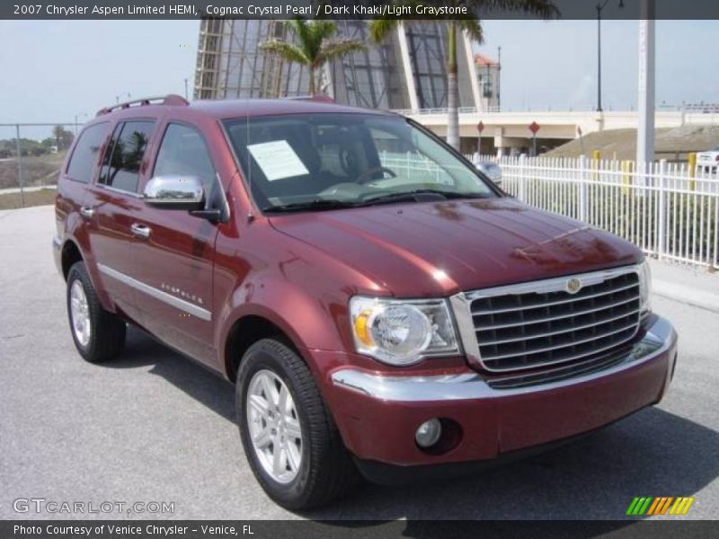 Cognac Crystal Pearl / Dark Khaki/Light Graystone 2007 Chrysler Aspen Limited HEMI