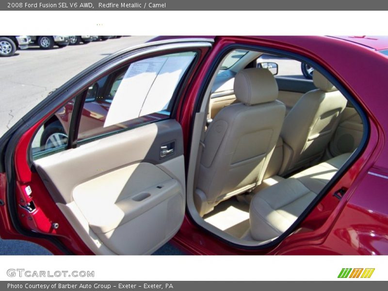 Redfire Metallic / Camel 2008 Ford Fusion SEL V6 AWD