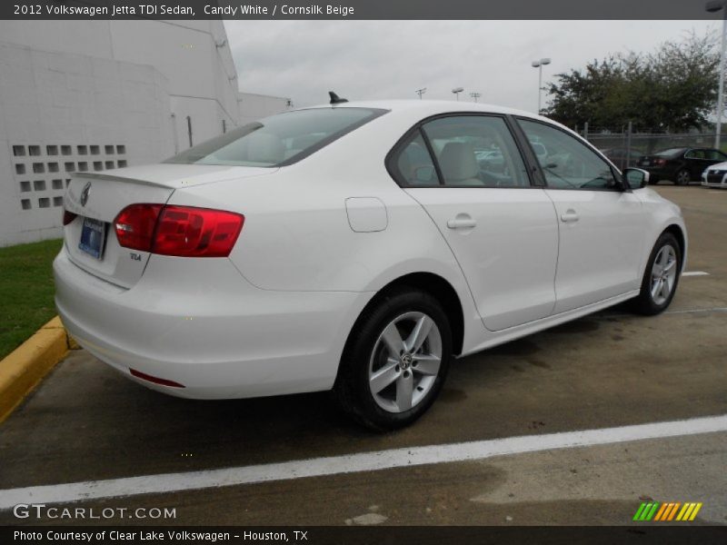 Candy White / Cornsilk Beige 2012 Volkswagen Jetta TDI Sedan