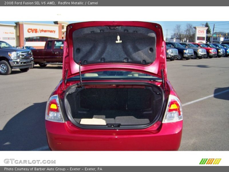 Redfire Metallic / Camel 2008 Ford Fusion SEL V6 AWD