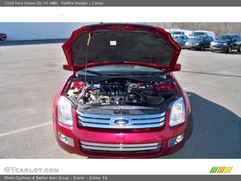 Redfire Metallic / Camel 2008 Ford Fusion SEL V6 AWD