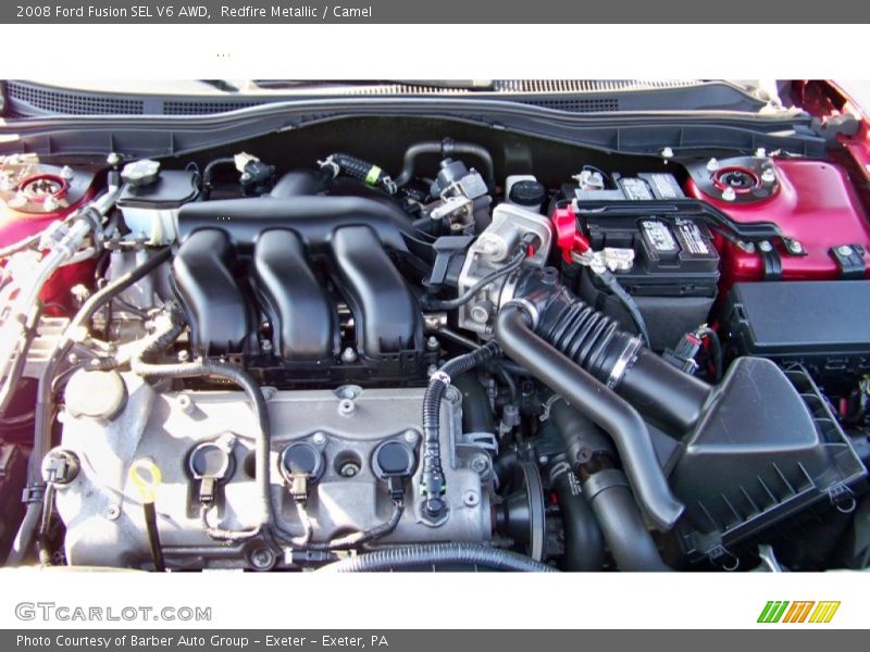 Redfire Metallic / Camel 2008 Ford Fusion SEL V6 AWD