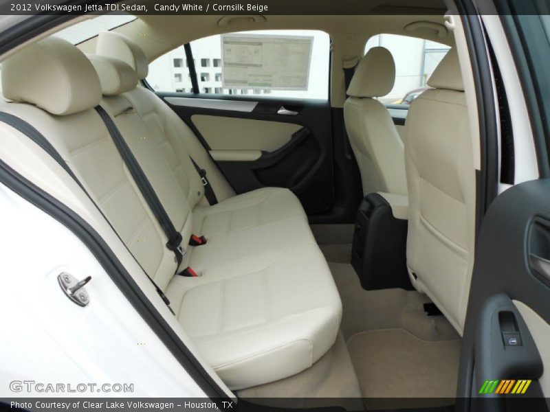 Candy White / Cornsilk Beige 2012 Volkswagen Jetta TDI Sedan