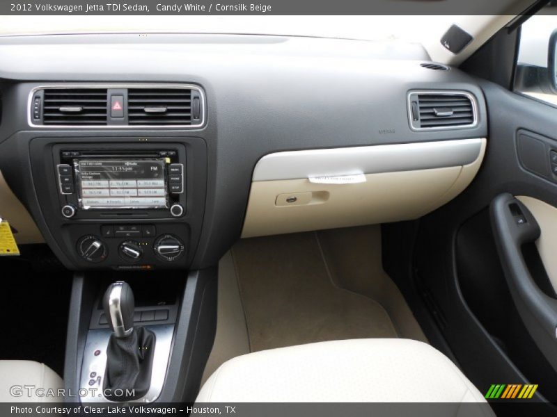 Candy White / Cornsilk Beige 2012 Volkswagen Jetta TDI Sedan