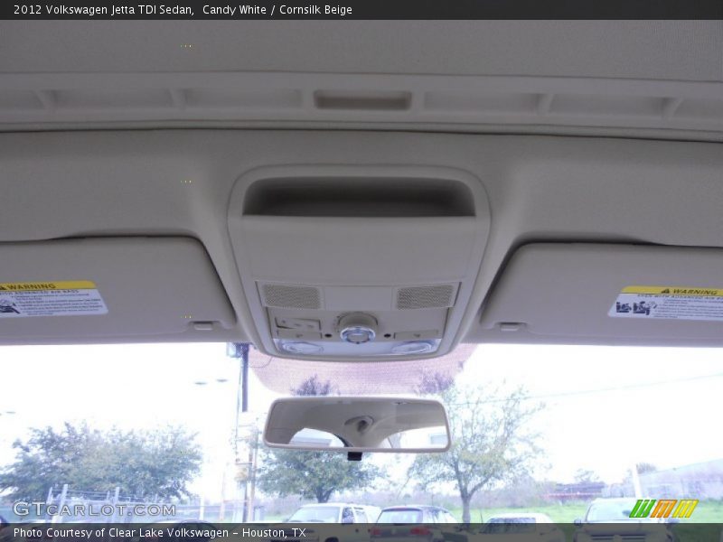 Candy White / Cornsilk Beige 2012 Volkswagen Jetta TDI Sedan