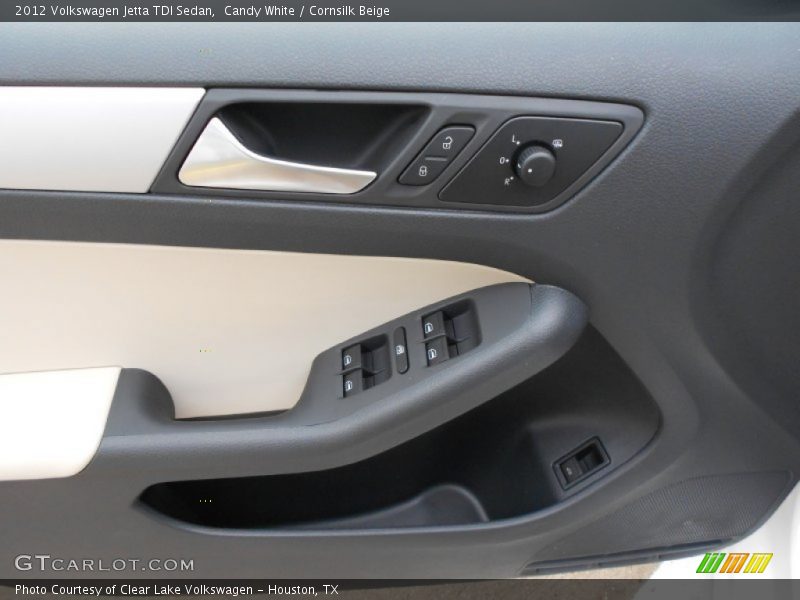 Candy White / Cornsilk Beige 2012 Volkswagen Jetta TDI Sedan