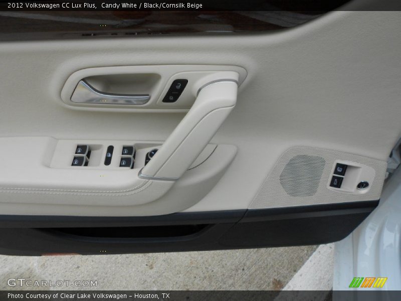 Candy White / Black/Cornsilk Beige 2012 Volkswagen CC Lux Plus