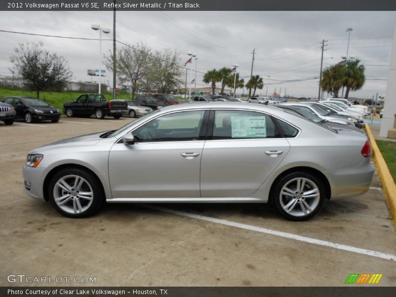Reflex Silver Metallic / Titan Black 2012 Volkswagen Passat V6 SE