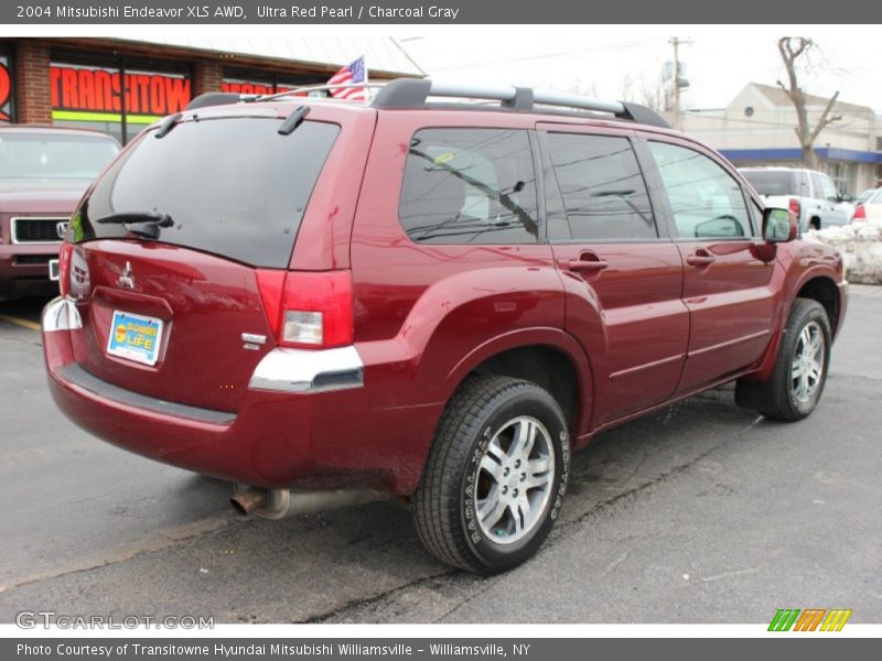 Ultra Red Pearl / Charcoal Gray 2004 Mitsubishi Endeavor XLS AWD