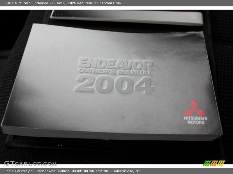 Ultra Red Pearl / Charcoal Gray 2004 Mitsubishi Endeavor XLS AWD