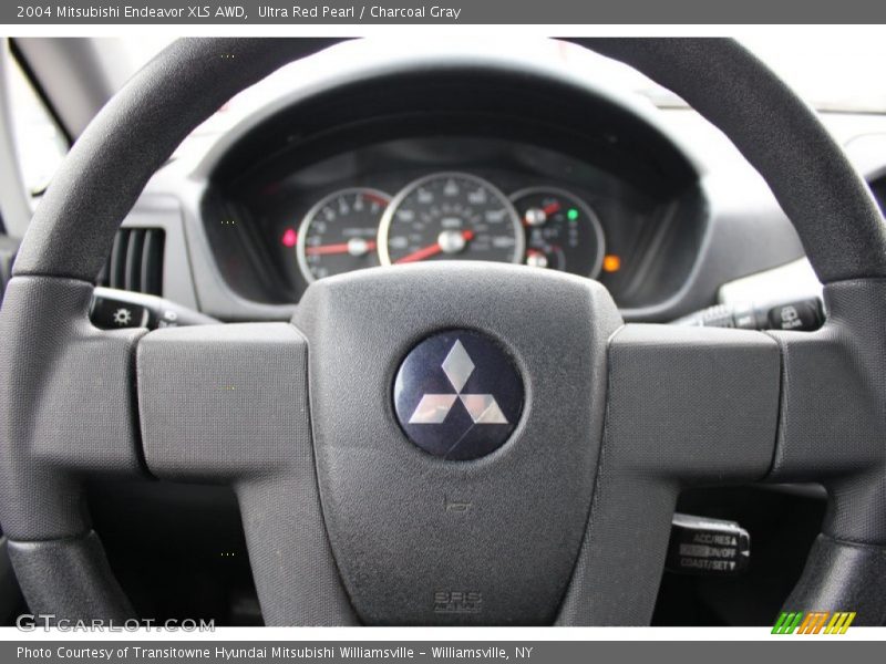 Ultra Red Pearl / Charcoal Gray 2004 Mitsubishi Endeavor XLS AWD