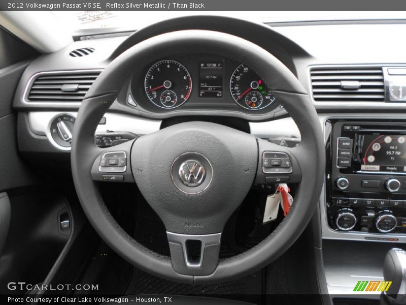 Reflex Silver Metallic / Titan Black 2012 Volkswagen Passat V6 SE