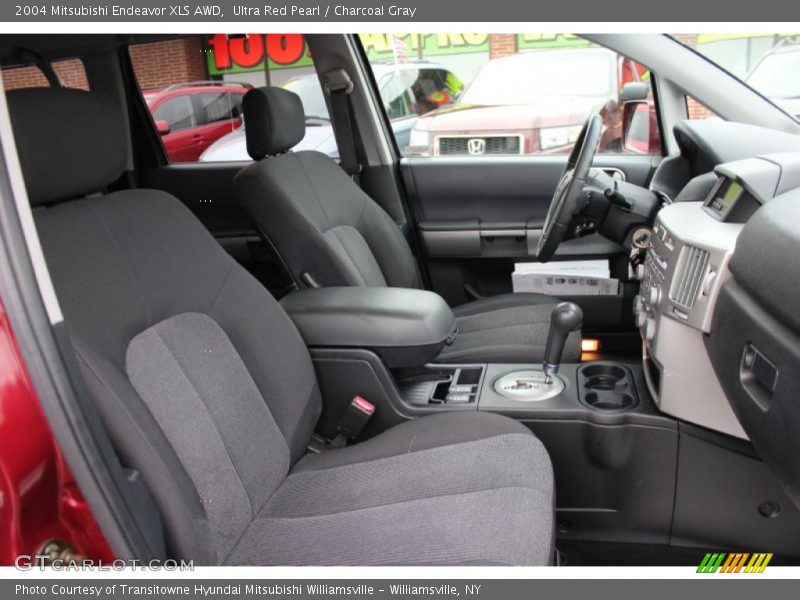 Ultra Red Pearl / Charcoal Gray 2004 Mitsubishi Endeavor XLS AWD