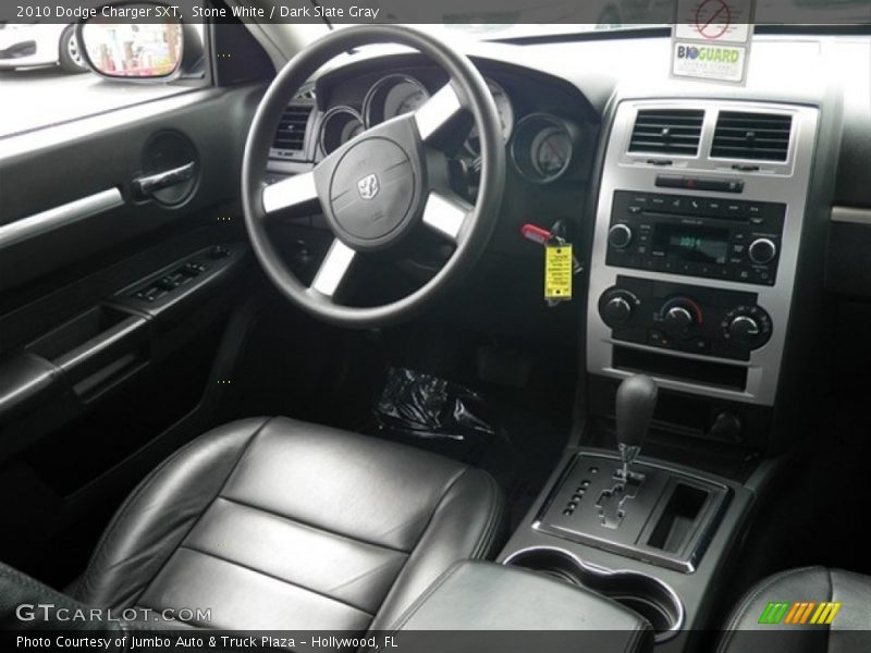 Stone White / Dark Slate Gray 2010 Dodge Charger SXT