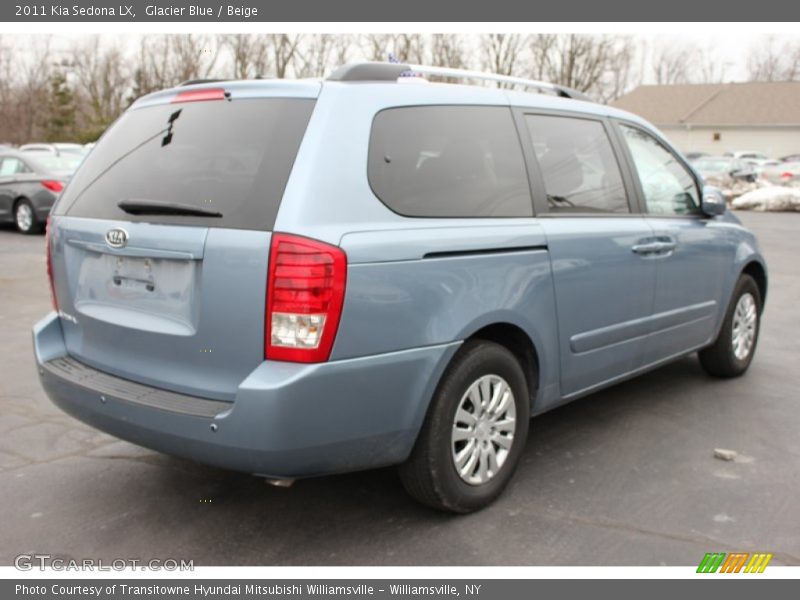 Glacier Blue / Beige 2011 Kia Sedona LX