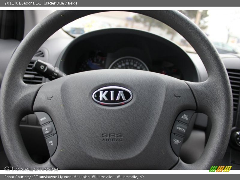 Glacier Blue / Beige 2011 Kia Sedona LX