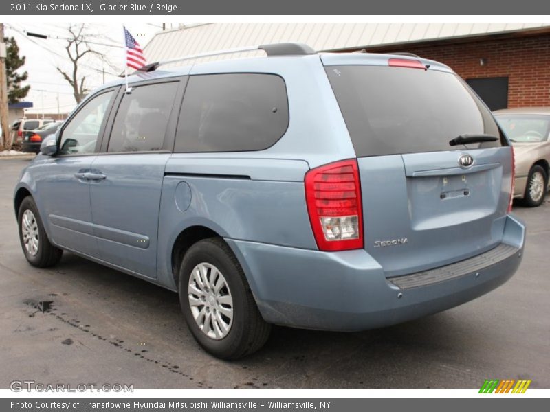 Glacier Blue / Beige 2011 Kia Sedona LX