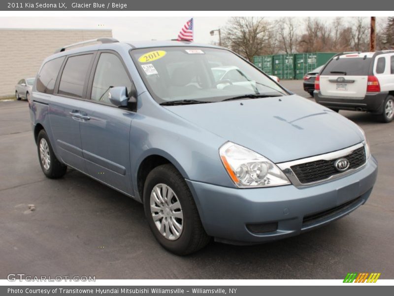 Glacier Blue / Beige 2011 Kia Sedona LX