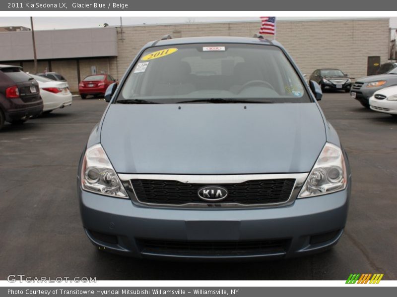 Glacier Blue / Beige 2011 Kia Sedona LX