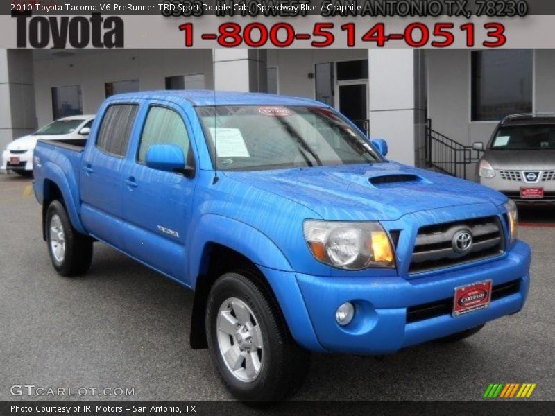 Speedway Blue / Graphite 2010 Toyota Tacoma V6 PreRunner TRD Sport Double Cab