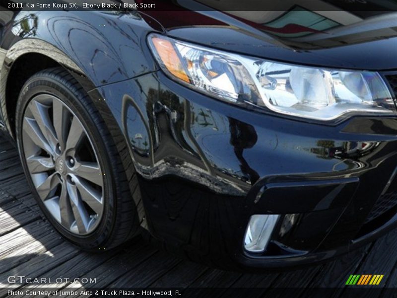 Ebony Black / Black Sport 2011 Kia Forte Koup SX