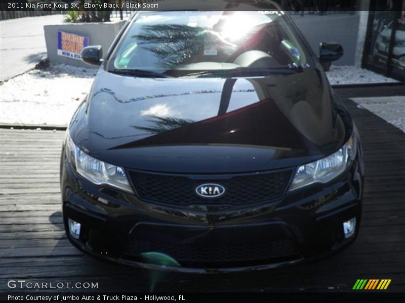 Ebony Black / Black Sport 2011 Kia Forte Koup SX