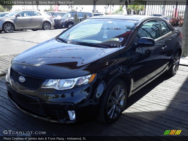 Ebony Black / Black Sport 2011 Kia Forte Koup SX