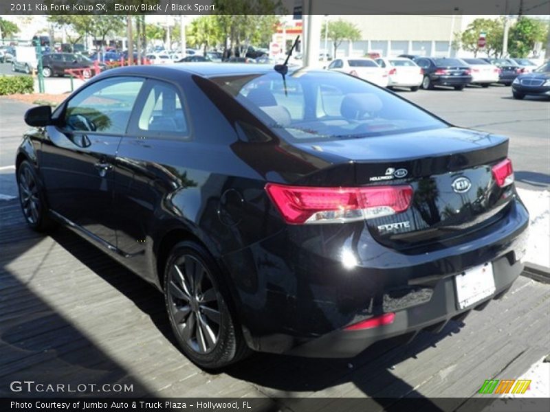 Ebony Black / Black Sport 2011 Kia Forte Koup SX