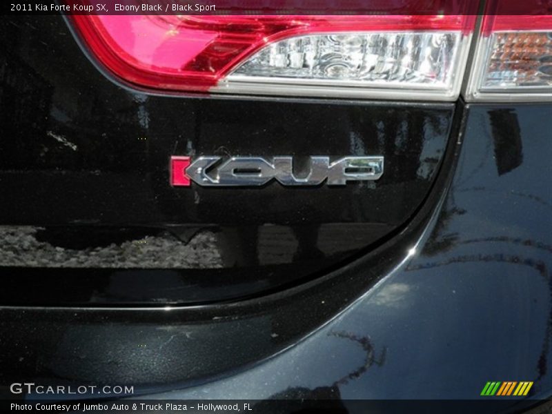 Ebony Black / Black Sport 2011 Kia Forte Koup SX