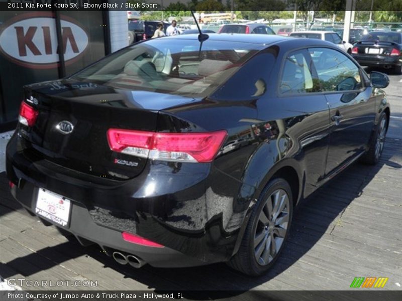 Ebony Black / Black Sport 2011 Kia Forte Koup SX
