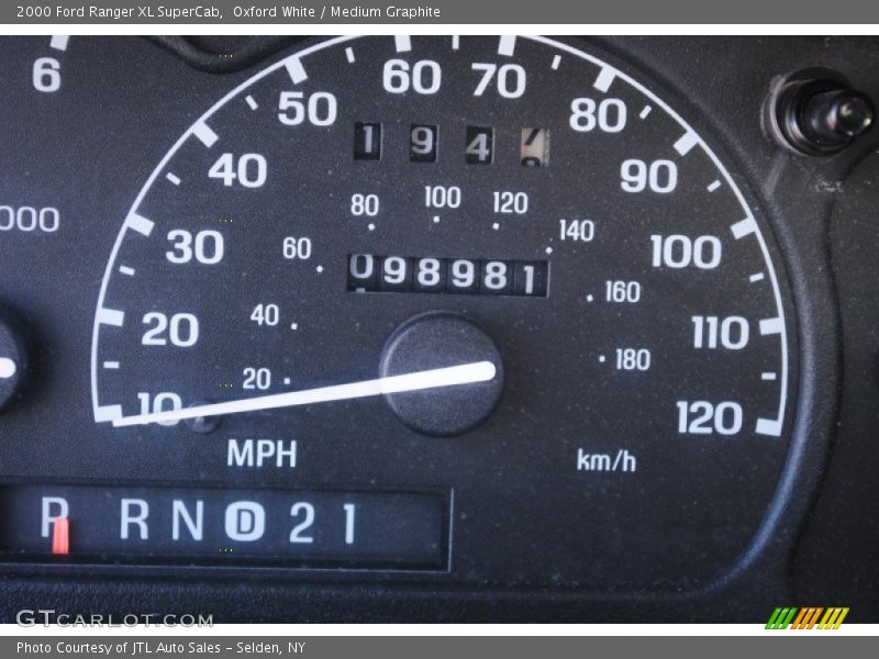Oxford White / Medium Graphite 2000 Ford Ranger XL SuperCab