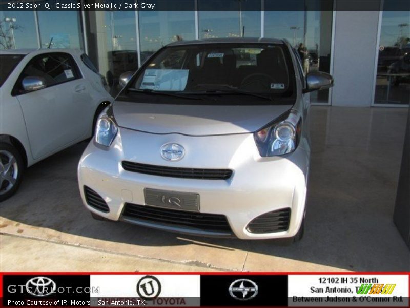 Classic Silver Metallic / Dark Gray 2012 Scion iQ