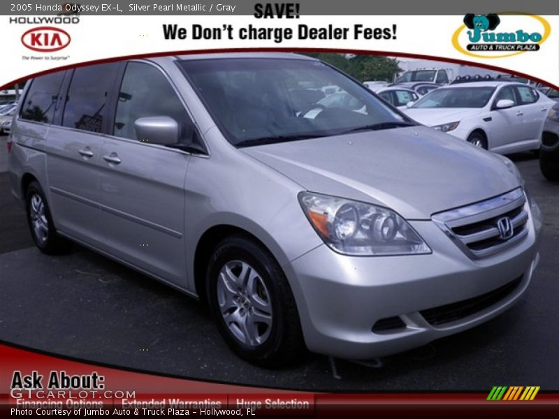 Silver Pearl Metallic / Gray 2005 Honda Odyssey EX-L