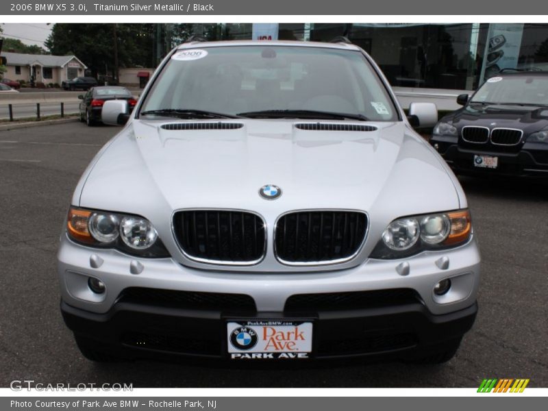 Titanium Silver Metallic / Black 2006 BMW X5 3.0i