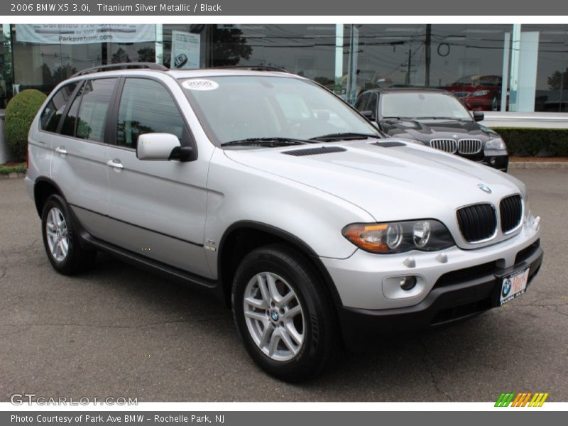 Titanium Silver Metallic / Black 2006 BMW X5 3.0i