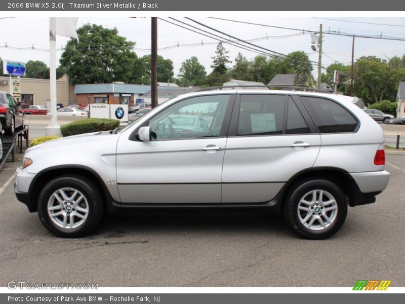 Titanium Silver Metallic / Black 2006 BMW X5 3.0i