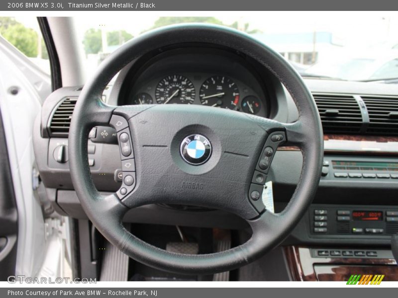 Titanium Silver Metallic / Black 2006 BMW X5 3.0i