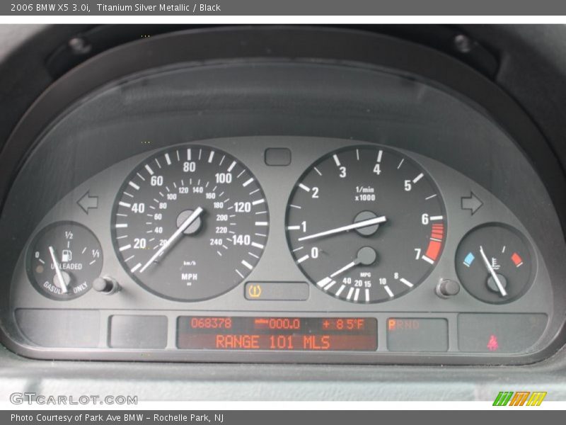 Titanium Silver Metallic / Black 2006 BMW X5 3.0i