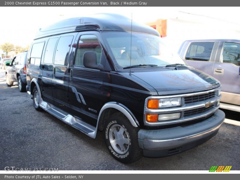 Black / Medium Gray 2000 Chevrolet Express G1500 Passenger Conversion Van
