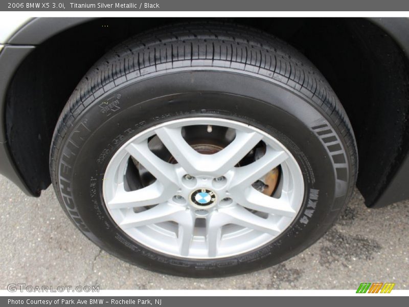 Titanium Silver Metallic / Black 2006 BMW X5 3.0i