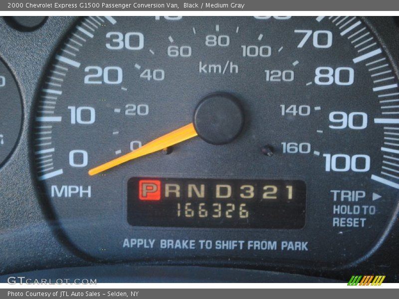 Black / Medium Gray 2000 Chevrolet Express G1500 Passenger Conversion Van