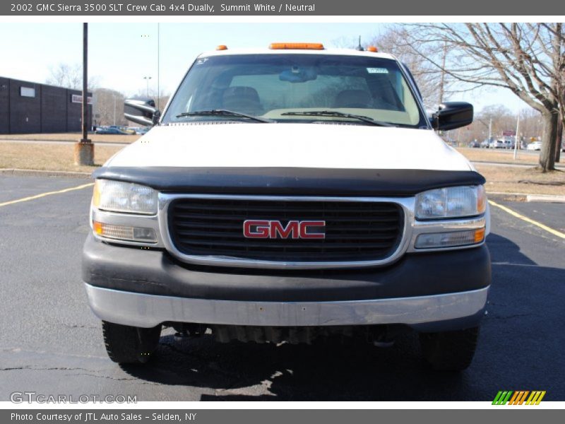 Summit White / Neutral 2002 GMC Sierra 3500 SLT Crew Cab 4x4 Dually